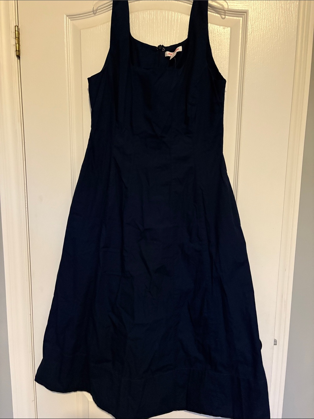 Joe Fresh Women’s Navy Blue Sleeveless A-Line Dress with pockets. Looks amazing!
